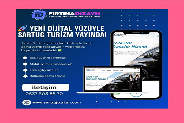 Sartuğ Turizm Web Tasarımı